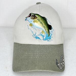 Shade Shack‎ Just Hook Em Embroidered Big Bass Fishing Cap With Neck Shade